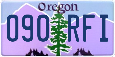OR license plate 090RFI