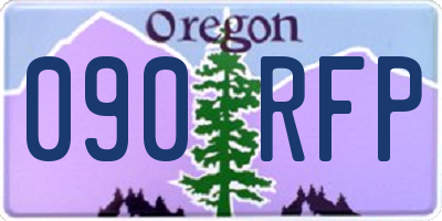 OR license plate 090RFP