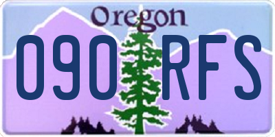 OR license plate 090RFS