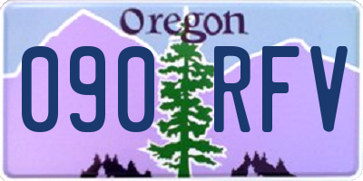 OR license plate 090RFV