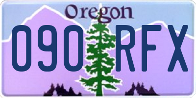 OR license plate 090RFX