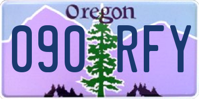 OR license plate 090RFY
