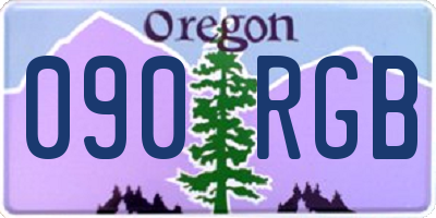 OR license plate 090RGB