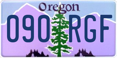 OR license plate 090RGF