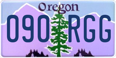 OR license plate 090RGG