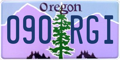 OR license plate 090RGI