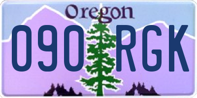 OR license plate 090RGK