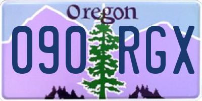 OR license plate 090RGX