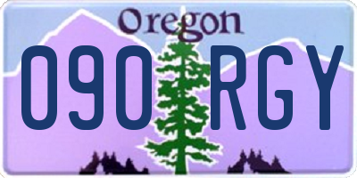 OR license plate 090RGY