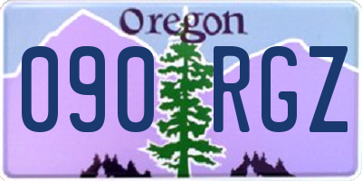OR license plate 090RGZ