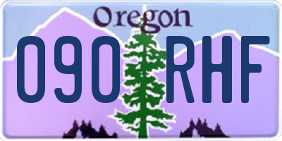 OR license plate 090RHF