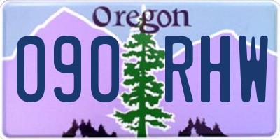 OR license plate 090RHW