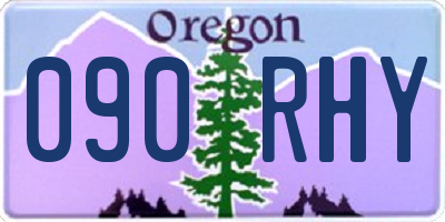 OR license plate 090RHY