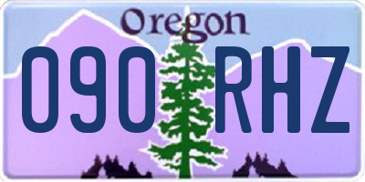 OR license plate 090RHZ