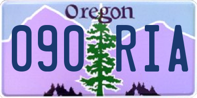 OR license plate 090RIA