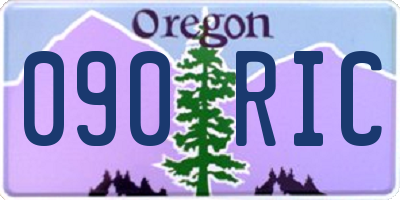 OR license plate 090RIC