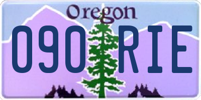 OR license plate 090RIE