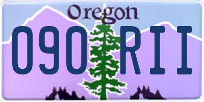 OR license plate 090RII