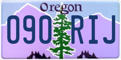 OR license plate 090RIJ
