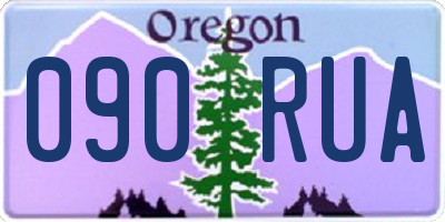 OR license plate 090RUA
