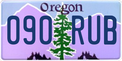 OR license plate 090RUB