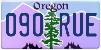 OR license plate 090RUE