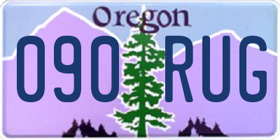 OR license plate 090RUG