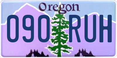 OR license plate 090RUH