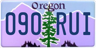 OR license plate 090RUI