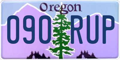 OR license plate 090RUP