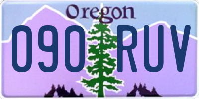 OR license plate 090RUV