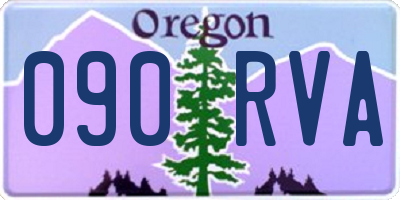 OR license plate 090RVA