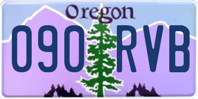 OR license plate 090RVB