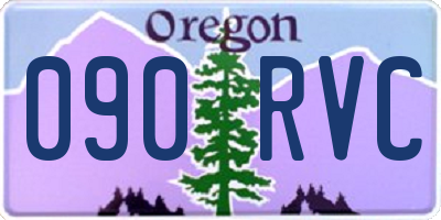 OR license plate 090RVC