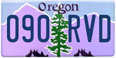 OR license plate 090RVD