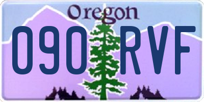OR license plate 090RVF