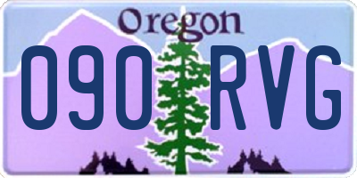 OR license plate 090RVG