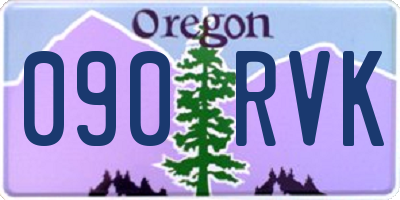 OR license plate 090RVK