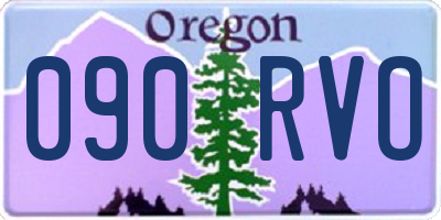OR license plate 090RVO