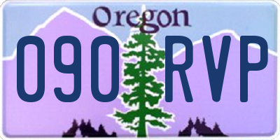 OR license plate 090RVP