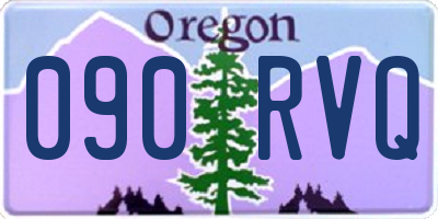 OR license plate 090RVQ