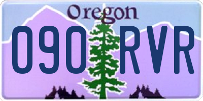 OR license plate 090RVR