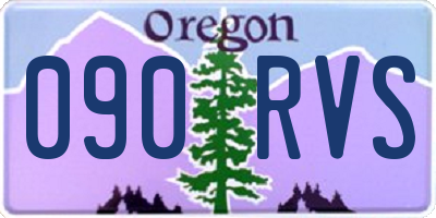 OR license plate 090RVS