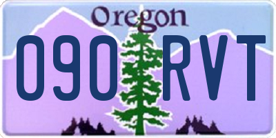 OR license plate 090RVT