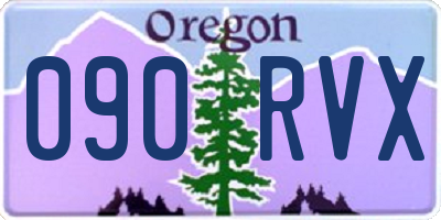 OR license plate 090RVX