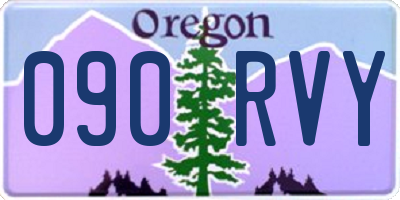 OR license plate 090RVY