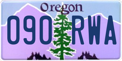 OR license plate 090RWA