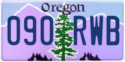 OR license plate 090RWB