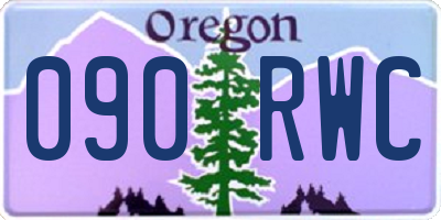 OR license plate 090RWC