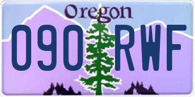 OR license plate 090RWF